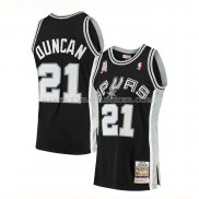 Maillot San Antonio Spurs Tim Duncan Mitchell & Ness 2001-02 noir